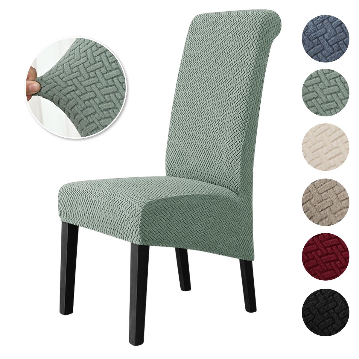 

Утолщенный Т-образный эластичный чехол на стул для обеденных стульев и стульев с высокой спинкой типа «сани» Striped Large Skirt XL (Backrest ≤ 80cm)