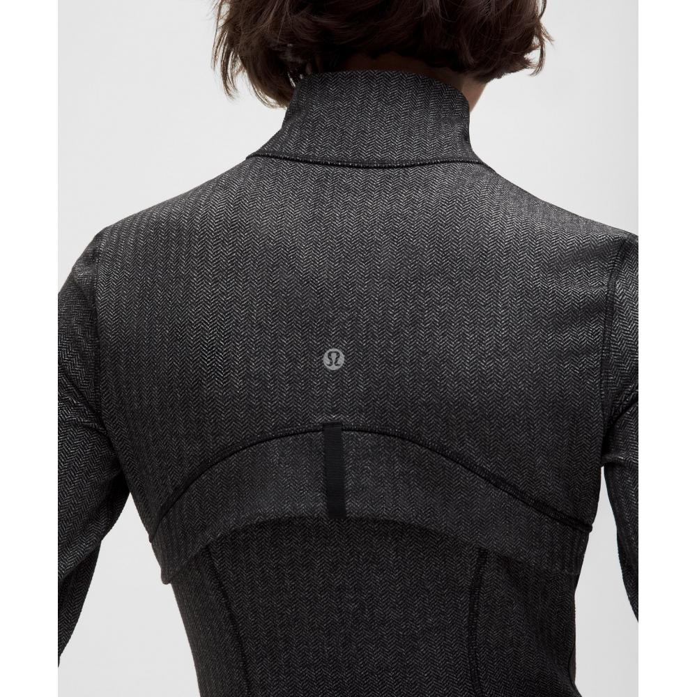 Lululemon Define Cropped Jacket  Herringbone Heathered Herringbone Heathered Deep Coal Black