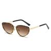 Fashion Metal Cat Eye Sunglasses Women Men UV400 Punk Trendy Black Designer Eyewear Cateye Brand Sun Glasses