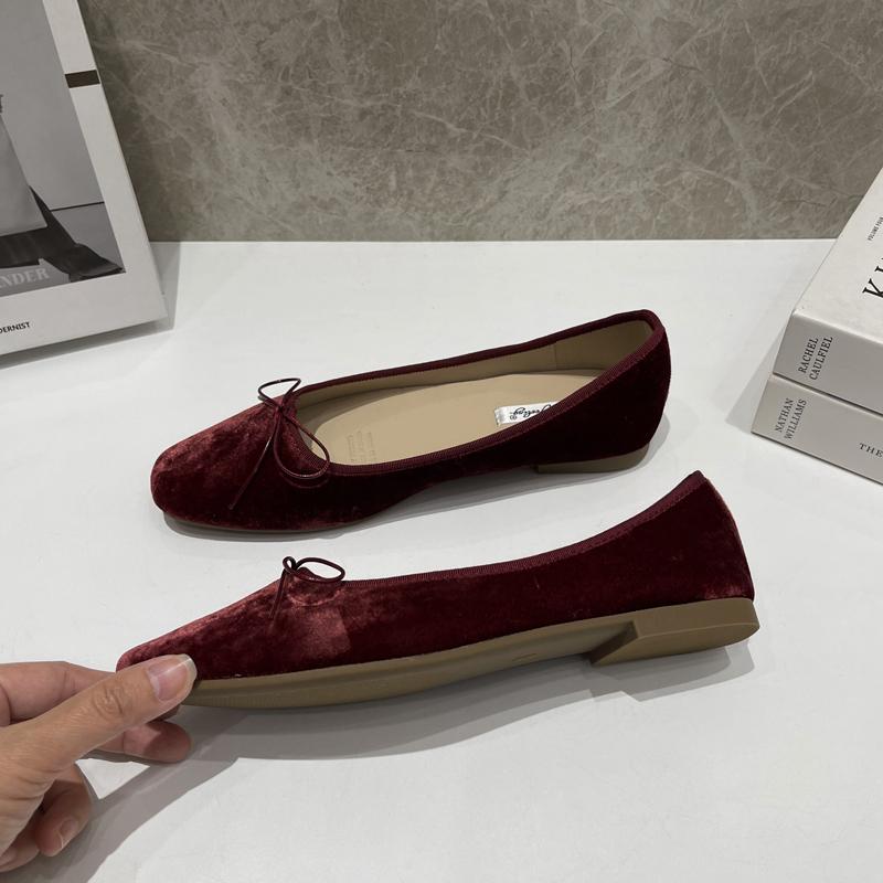 Fashion SUOJIALUN 2024 Spring New Women Flat Shoes Fashion Round Toe Shallow Slip On Ballerinas Shoes Flat Soft Heel Casual Ballet Shoes