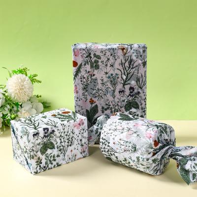 50*35cm Butterfly Floral Green Leaves Wrapping Paper Kids Gift Packing Craft Paper Material Baby Shower Party Gifts Decorations