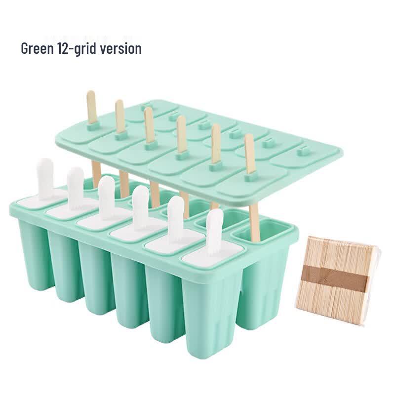 Silicone Ice Cube & Popsicle Mold with Lid