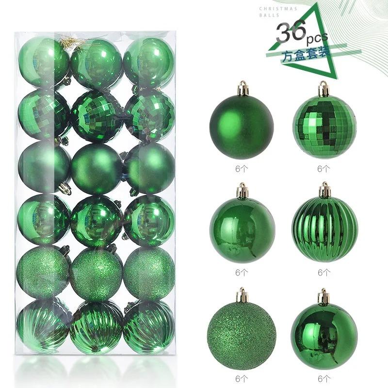 24/36Pcs 3/4cm Christmas Balls Decoration Christmas Tree Ornaments Xmas Hanging Pendants Home Party Navidad Decor New Year Gifts