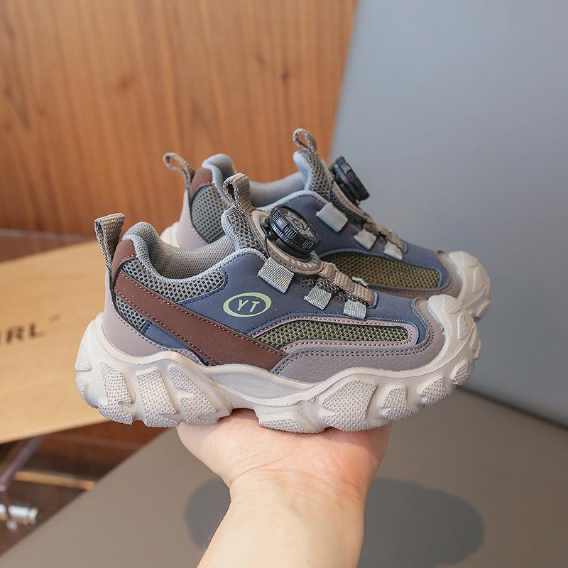 

Детские легкие нескользящие кроссовки, новые женские кроссовки-папы осень 2025, корейская версия повседневных кроссовок для бега для мальчиков 31