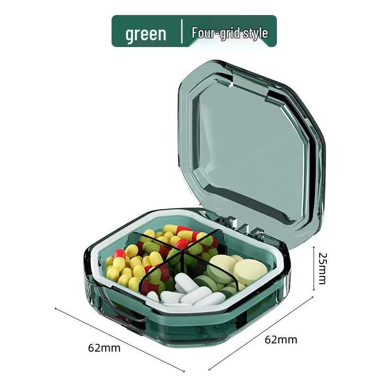 

Портативный многосекционный контейнер для хранения таблеток и косметики большой вместимости