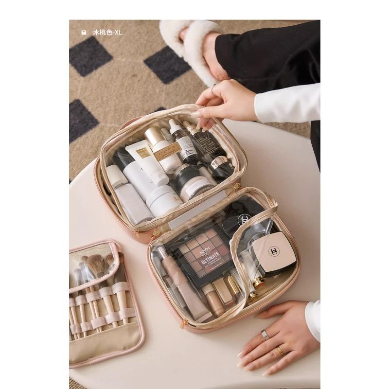 Cosmetic bag, new waterproof exquisite portable travel portable toilet bag, large-capacity cosmetic storage bag.