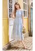 Embroidered Dress with Tassel Design