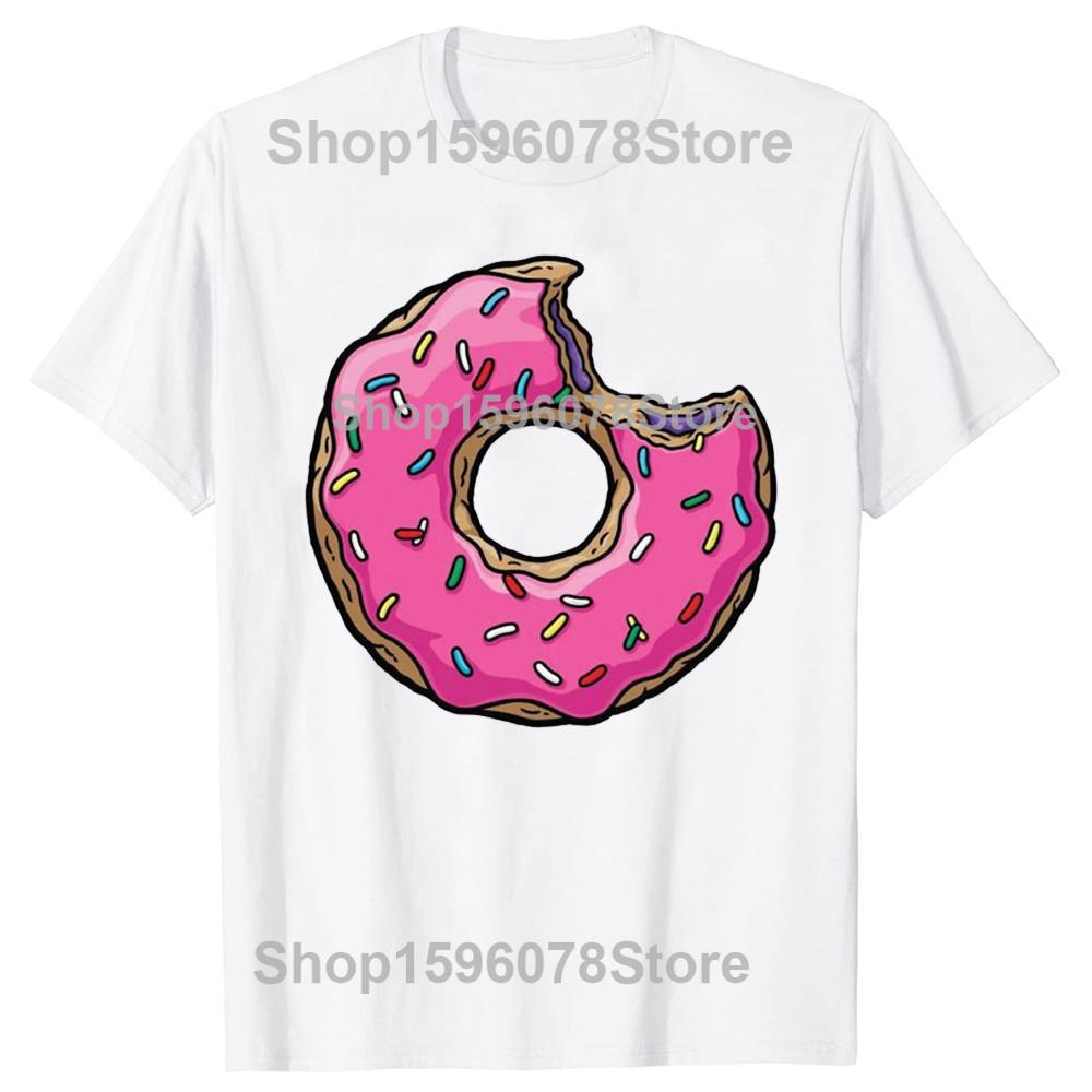 Funny Sweet Donut Cartoon T Shirts Summer Style Graphic Cotton Short Sleeve Donuts Lover Birthday Gifts Adult Humor Tshirt Men