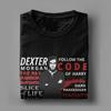 Dexter Morgan T-Shirts Herren Reine Baumwolle Lustige T-Shirts Rundhals T-Shirts Kurzarm Tops Übergröße