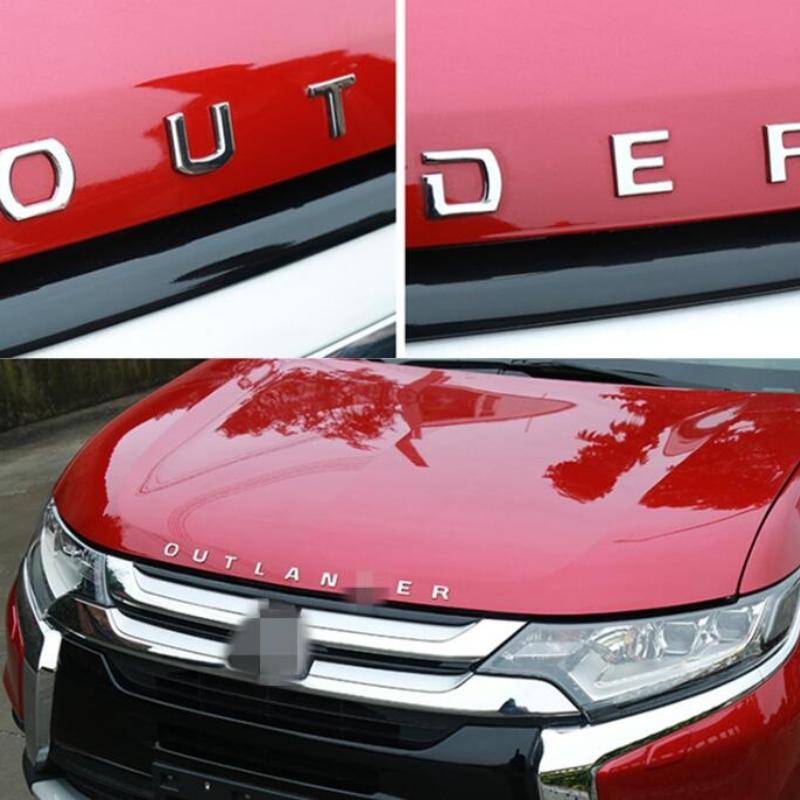 Mitsubishi Outlander Emblem Sticker - Red B Series Badge Decal Replacement