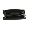 Coach Accordion Wallet 19 Classic Logo Accordion Zip Around Long Wallet Men Wallet Black 58113-BLK