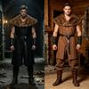 Pánská středověká tunika rytíře Renesanční Viking válečník Kostým Halloween Cosplay LARP