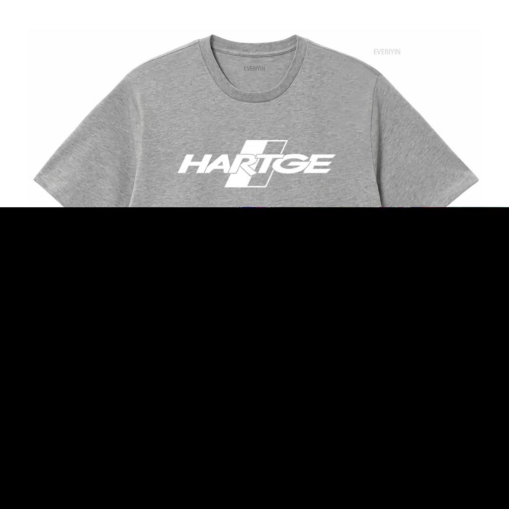 Hartge Logo Mens Black T Shirt Available In Sizes S To 5XL Vintage Washed Designer Clothes Streetwear Fashion Unisex