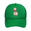 Cute Watercolor Hedgehog Holding Red Balloon Mesh Baseball Cap For Womens Unisex FeUnisex Beach Dad Hat Hip Hop