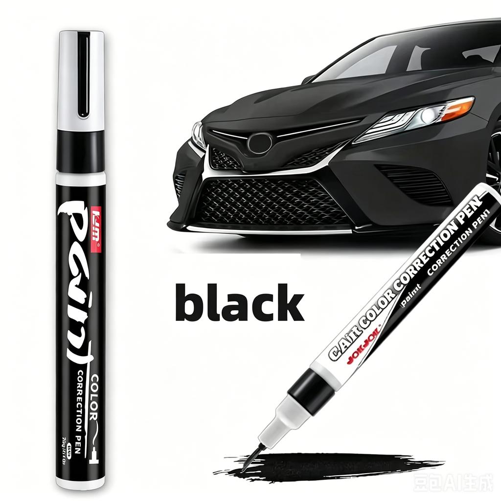Black Car Touch Up Paint Pen Auto Wheel Body Scratch Repair Pen Waterproof Permanent Coating Restoration Accessory Touchup Paint2