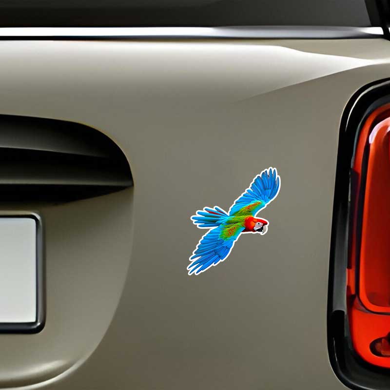 Car Stickers Colorful Parrot Animal Waterproof Styling Automobiles Motorcycle Exterior Accessories Vinyl Decals TM313
