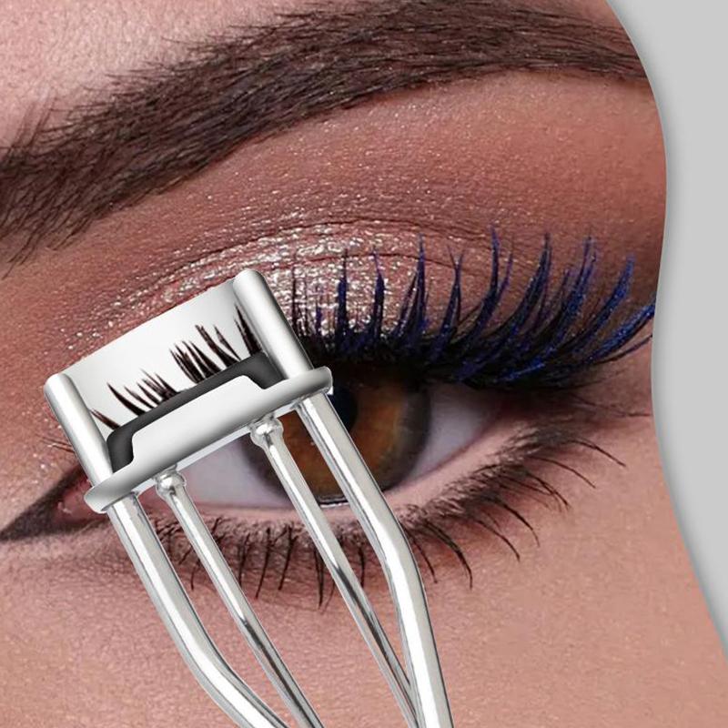 Mini Partial Eyelash Curler Nature Curl Sun Flower Eyelash Extension Volume Tweezers Stainless Steel Beauty Makeup Tool