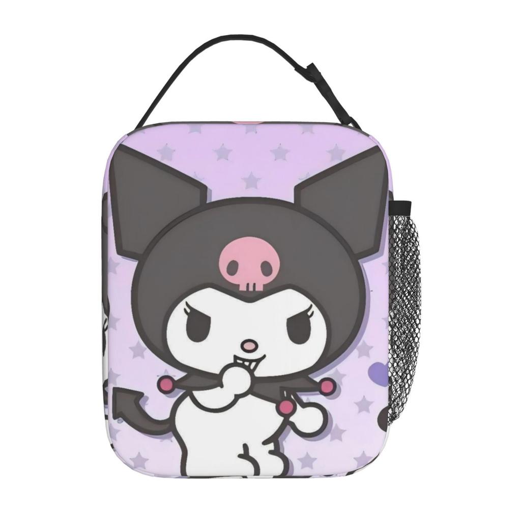 Animated Pattern Children'S Meal Bag Student Portable Lunch Bag Full Print Square Picnic D System