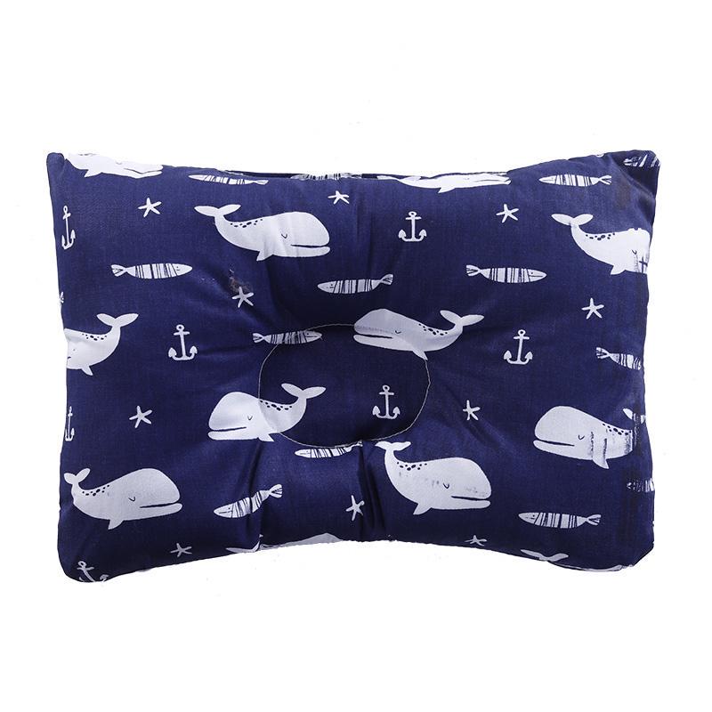 100% Cotton Baby Pillow Baby Pillow Baby Sleep Correction Pillow Fashion Cartoon Pillow Anti-headrest Breathable Four Seasons Pillow