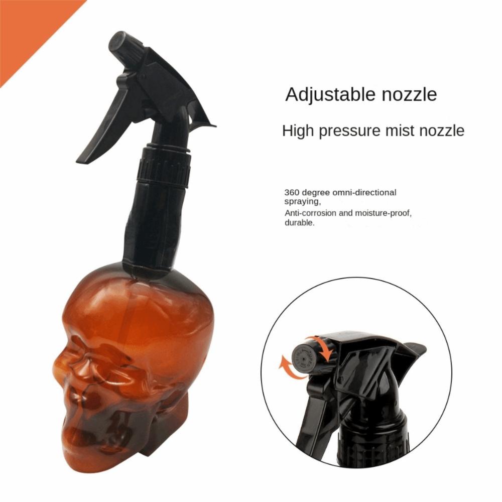 Large Capacity Hairdressing Spray Bottle Skull Head Design Refillable Bottles  Barber