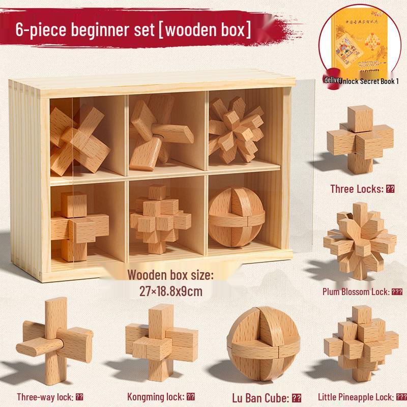 

Набор головоломок «Замок Кунмина и Лубаня»: Деревянные головоломки для распутывания для детей 8-12 лет