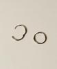 Novice Tokyo Thin Hinged Hoop Pierce [Stainless] (3 Sizes) / Silver