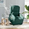 Massage Recliner with Rising Function Dark Green Velvet