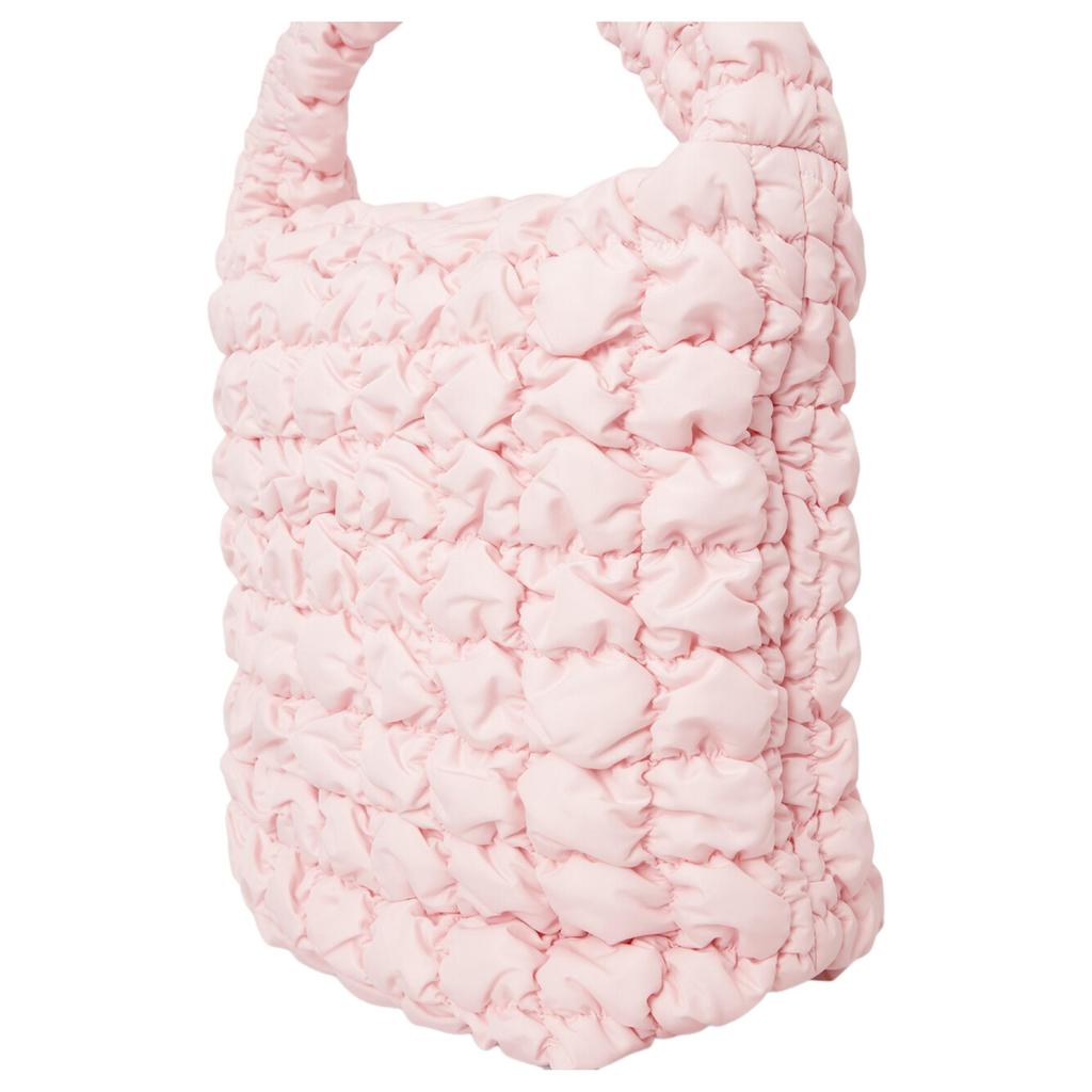 COS Solid Color Fashion Versatile Polyester Cloud Bag Tote Mini Women bags Pink 1267916002