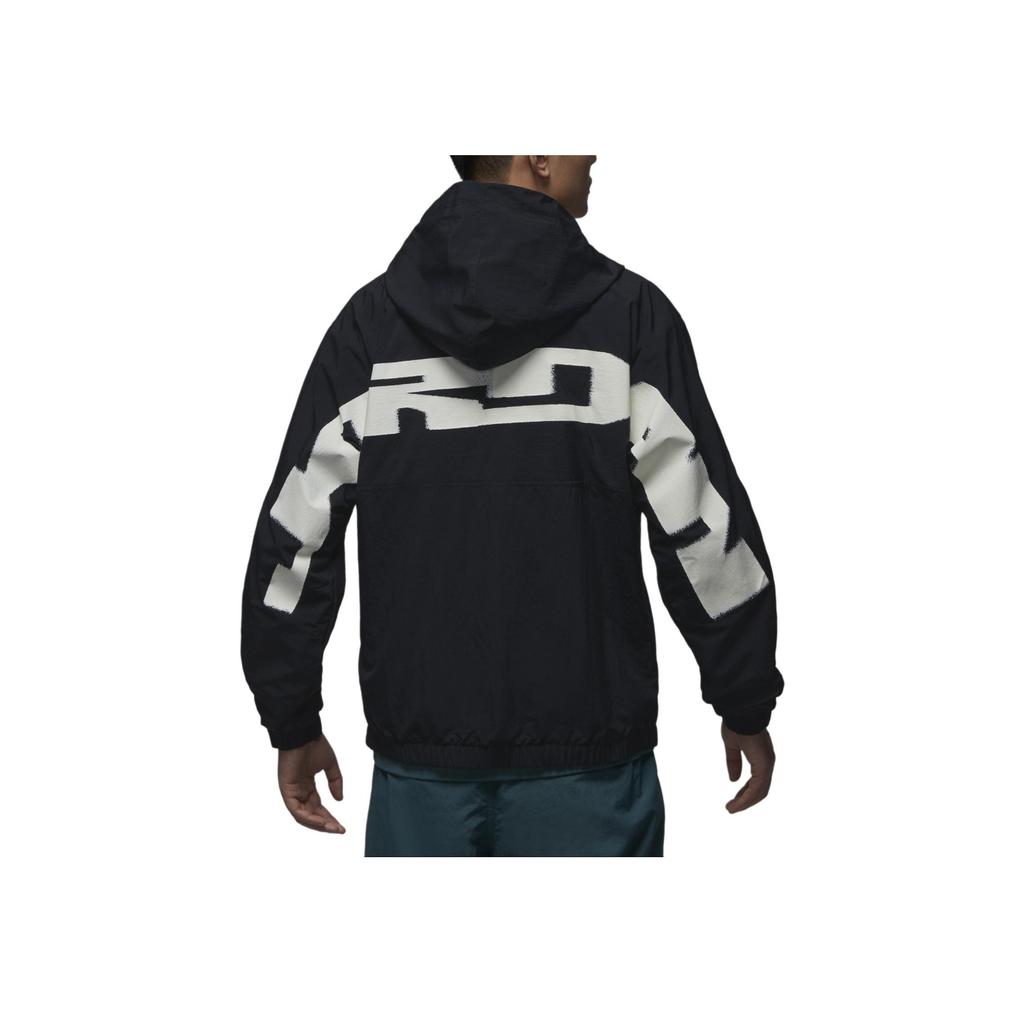 Jordan MVP Fashion Mikina s kapucí Pohodlná Bunda s dlouhým rukávem Pánská bunda Černá Plachetně bílá FV7441-010