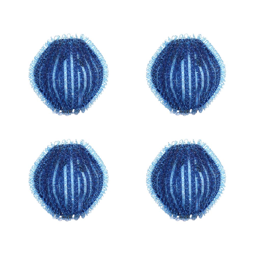 4pcs Hair Removal Laundry Ball Anti Entanglement Washing Machine Filter Laundry Floating Lint Hair Catcher Nylon Laundry Ball