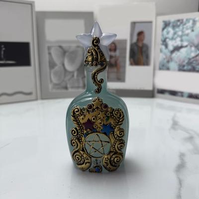 Yousheng Vintage Dekorative Flaschenornament Harz Sternen-Thema Vase Tischmittelstück Schlafzimmer Wohnzimmer Esstisch Bücherregal Schreibtischdekoration