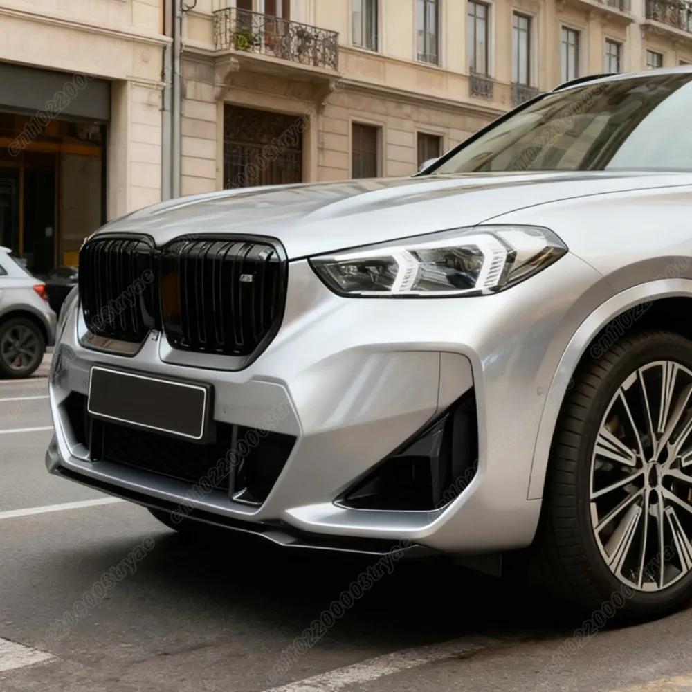 Voor BMW X1 U11 Sportversie 2023 2024 Auto Voorbumper Spoiler Lip Splitter Beschermhoes Carrosserie Decoratie Modificatiekit