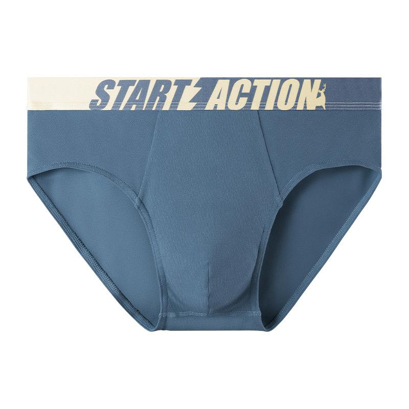 

Мужские хлопковые трусы-слипы Спортивный комфорт Бактериостатическая ластовица Мужские трусы L