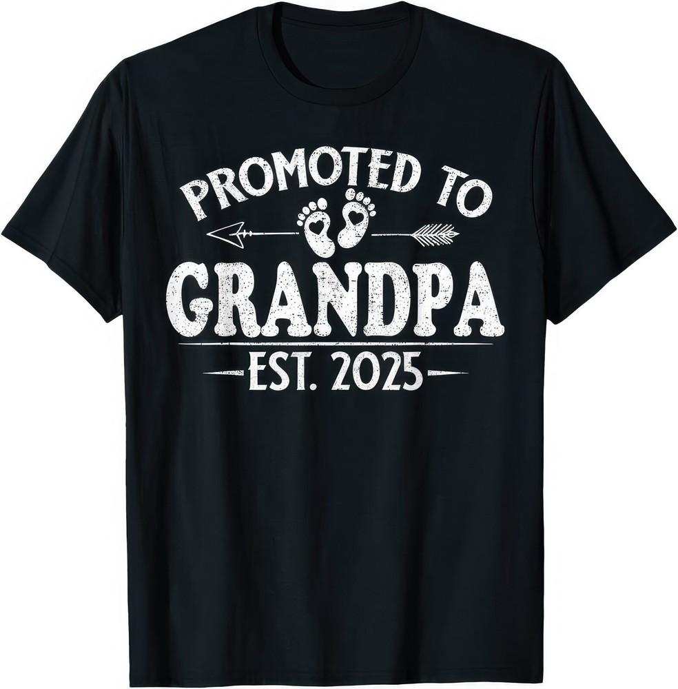 Promoted To Grandpa Est 2025 Soon To Be Grandpa New Bord Baby Gift T Shirt