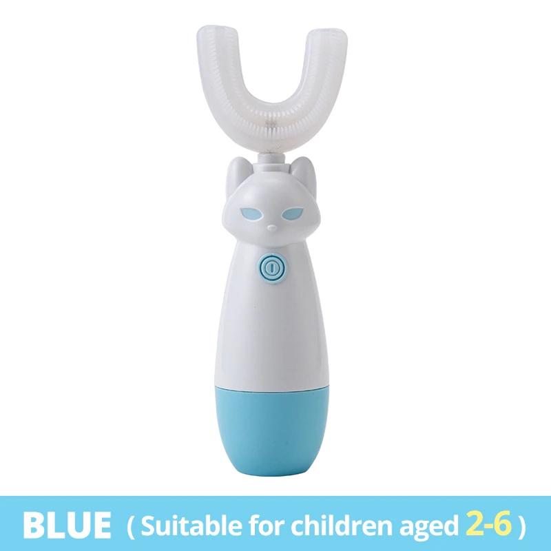 Durable Electric Toothbrush For Kids With Silicone Brush Head And Long Battery Life