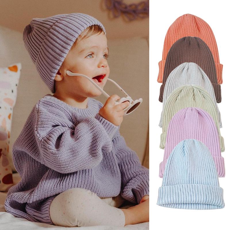 2025 Baby Boy's Woolen Knitted Hat for Autumn & Winter