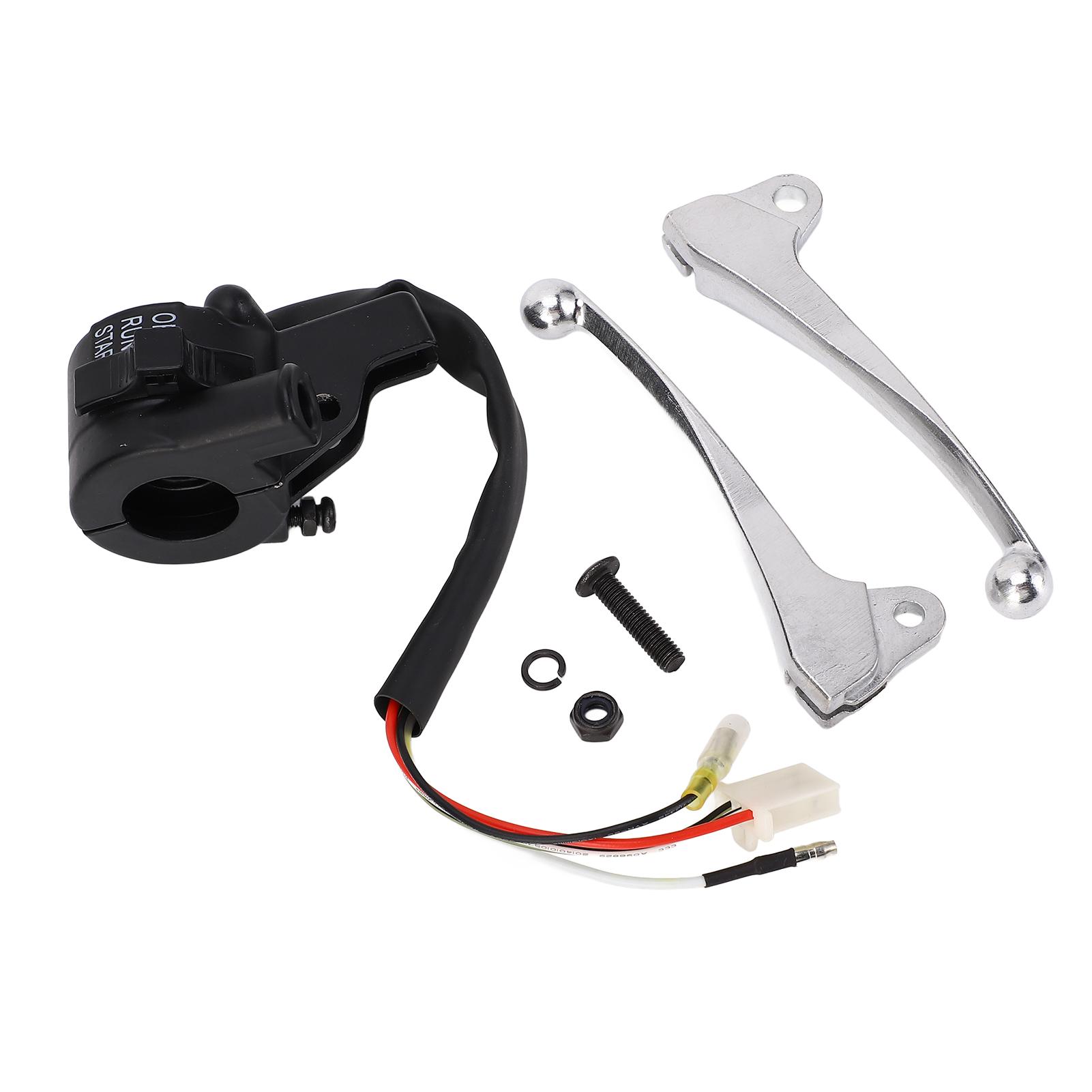 

Twist Throttle Housing Switch Brake Levers Start Kill Switch Twist Grip Set for PW50 PY50 PEEWEE 50 Dirt Bike