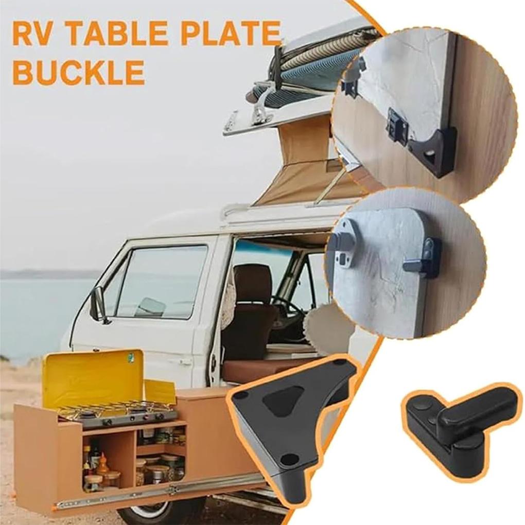 Auto Hide Table Legs For Car Travel Trailer RV Supplies Complete Table Board Buckle Trailer Folding Outdoor Table Cabinet Tools