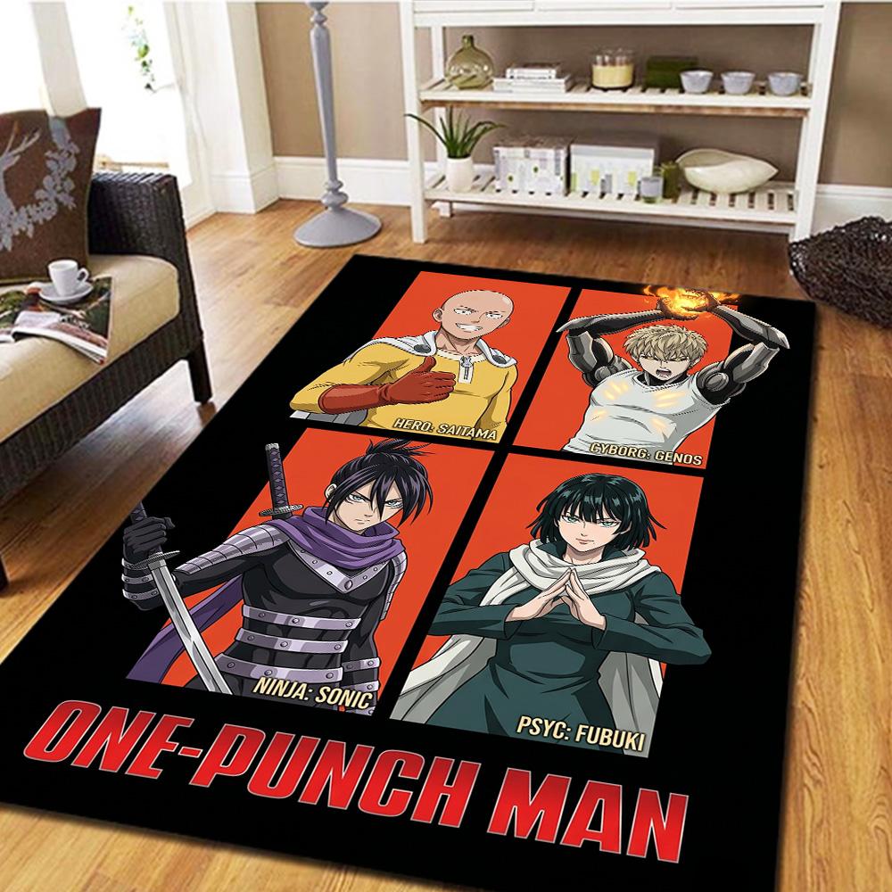 One Punch Man  Carpet Floor Mat Large Area Non Slip Washable Gamer Bedroom Home Room Decor YUN6512