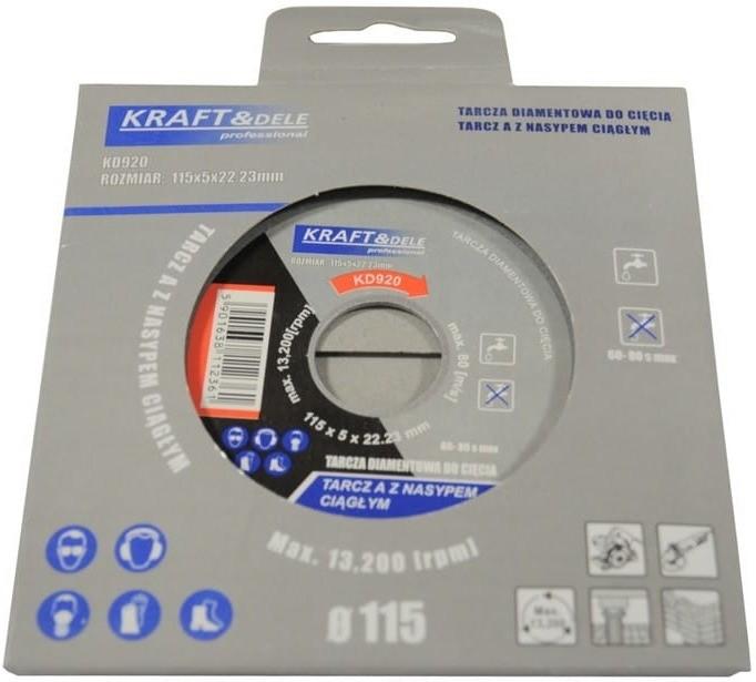 Continuous diamond cutting disc 115x5x22.23mm KD920