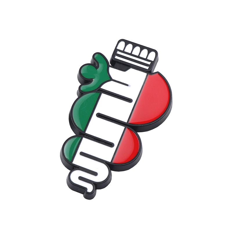 For Alfa Romeo Giulia Stelvio Giulietta 156 159 Mito Tonale Brer 3D Metal Car Trunk Logo Sticker Auto Badge Decals Accessories yu52