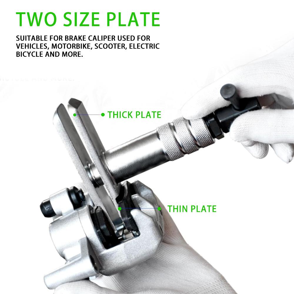 Heavy Duty Motorcycle Brake Caliper Spreader Tool For Most Vehicle Brake Discs Compression Tool Silver