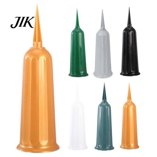 Anti-corrosion Flower Holder Cemetery Vase with Stake Weather-proof Durable Outdoor Garden Lawn Memorial Decoration