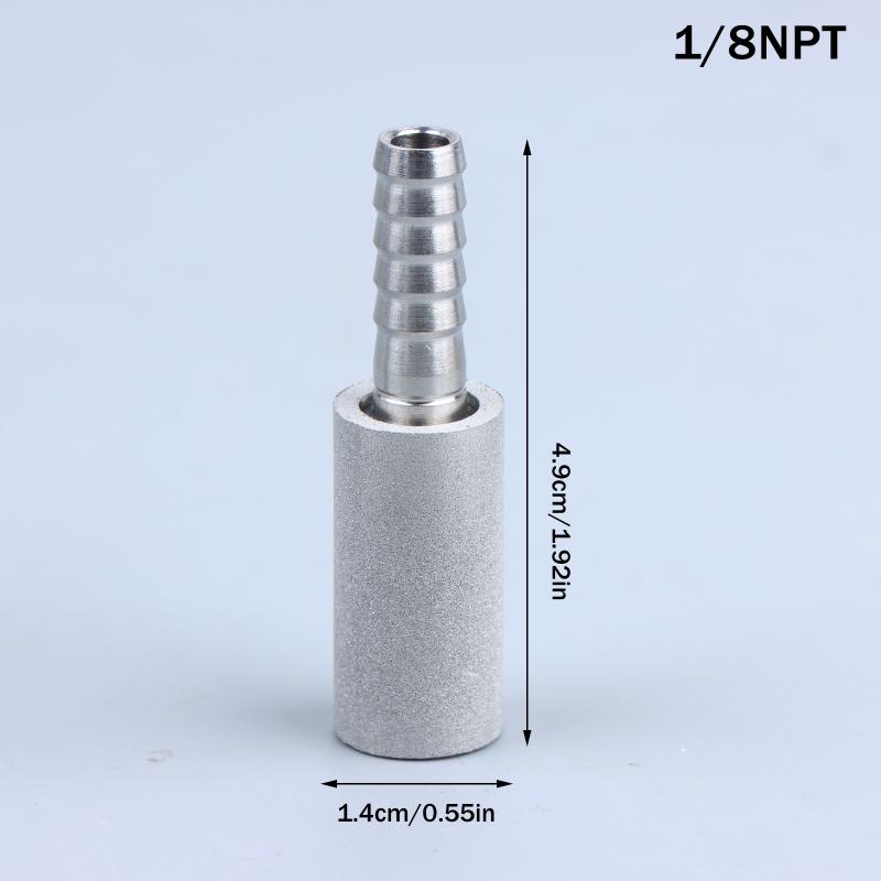 

Stainless Silver Homebrew Oxygenation Diffusion Stone SS316L Steel Carbonation Aeration For Beer Wine Tool Bar 1/2 1/8 NPTBarb
