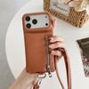 Leather Crossbody Zipper Wallet Phone Case for iPhone 17 Air 16 15 14 Plus 13 12 Pro Max  with Card Holder Slot Protective Cover