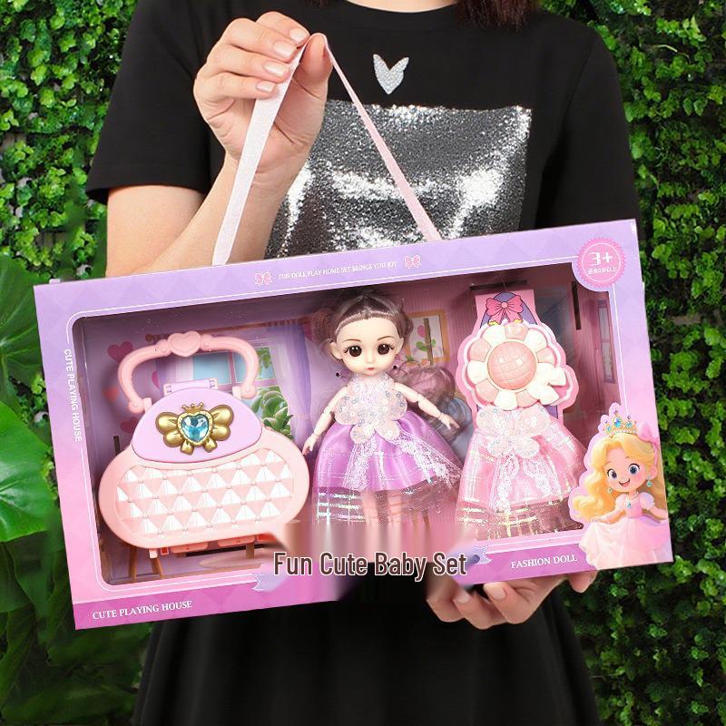 Princess Doll Gift Box Set: Dress-Up Barbie Doll Toys for Girls