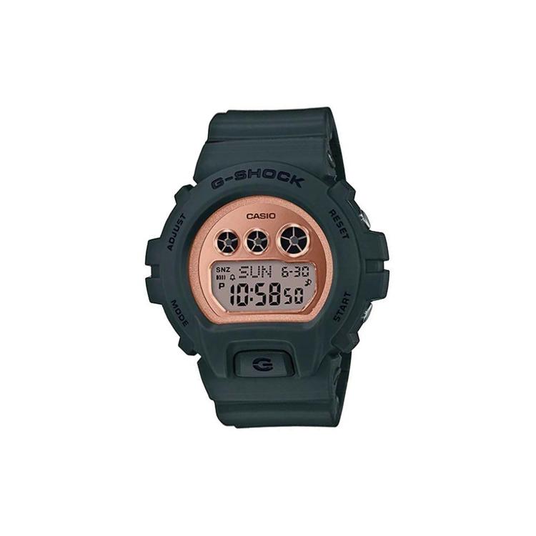 CASIO Quartz Movement Resin Strap Watch Unisex Gold Dial GMD-S6900MC-3 Black Watch Case