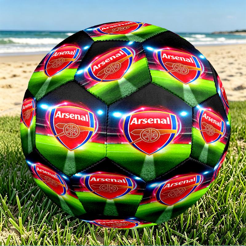 Pallone da Calcio Arsenal F.C. Misura 5, Calcio in PU Resistente all'Usura per Partite, Allenamenti e Pratica Quotidiana, Regalo di Compleanno per Appassionati di Calcio