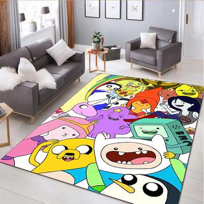 Adventure Time Characters Home Carpet Office Decorative Carpet For Living Room Bedroom Door Mat Floor Rug Computer Chair Area Rug