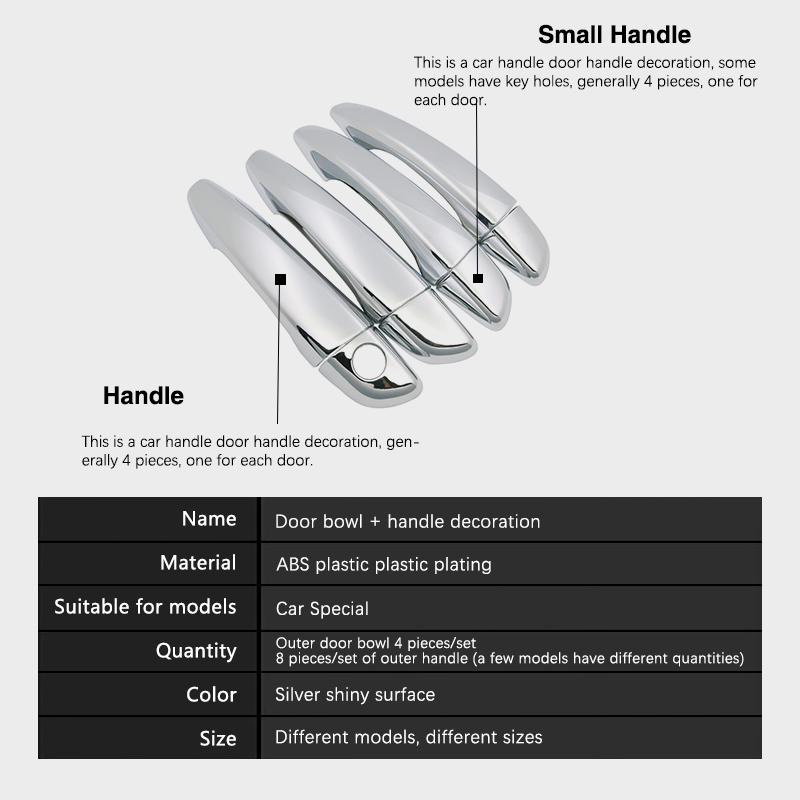 for Citroen Berlingo K9 Peugeot Partner Rifter Opel Vauxhall Combo Chrome Door Handle Cover Car Accessories